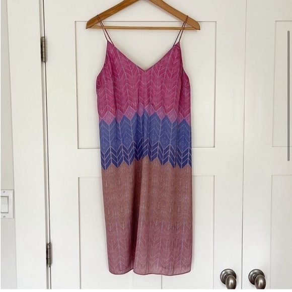 𝅺anthropologie Chevron Sands Slip Dress - Picture 3 of 8